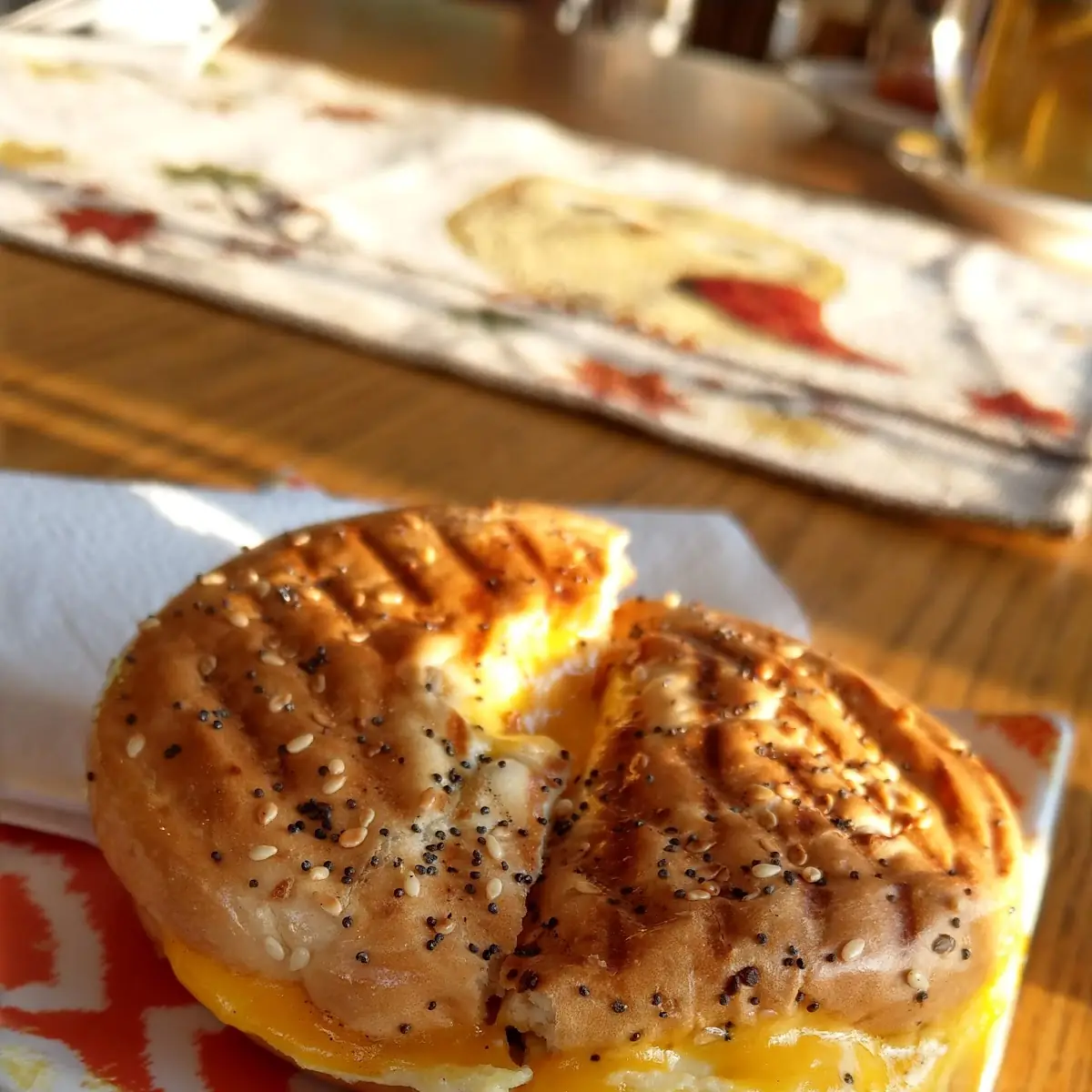Sausage Egg and Cheese on a Bagel
