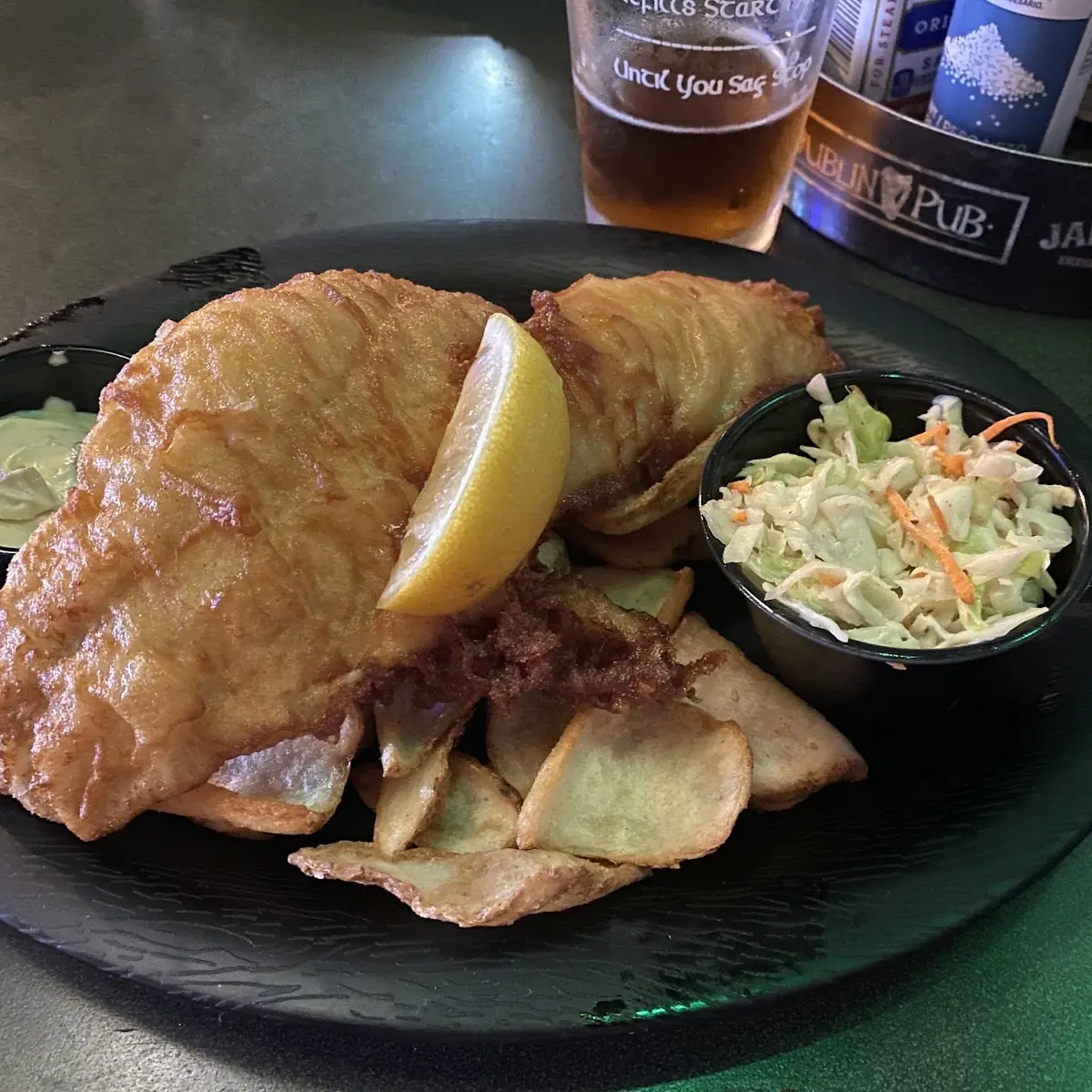 Golden Battered Fish and Chips