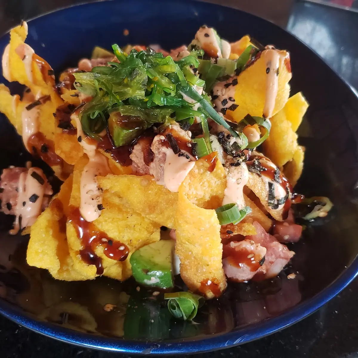 Ahi Poke Nachos