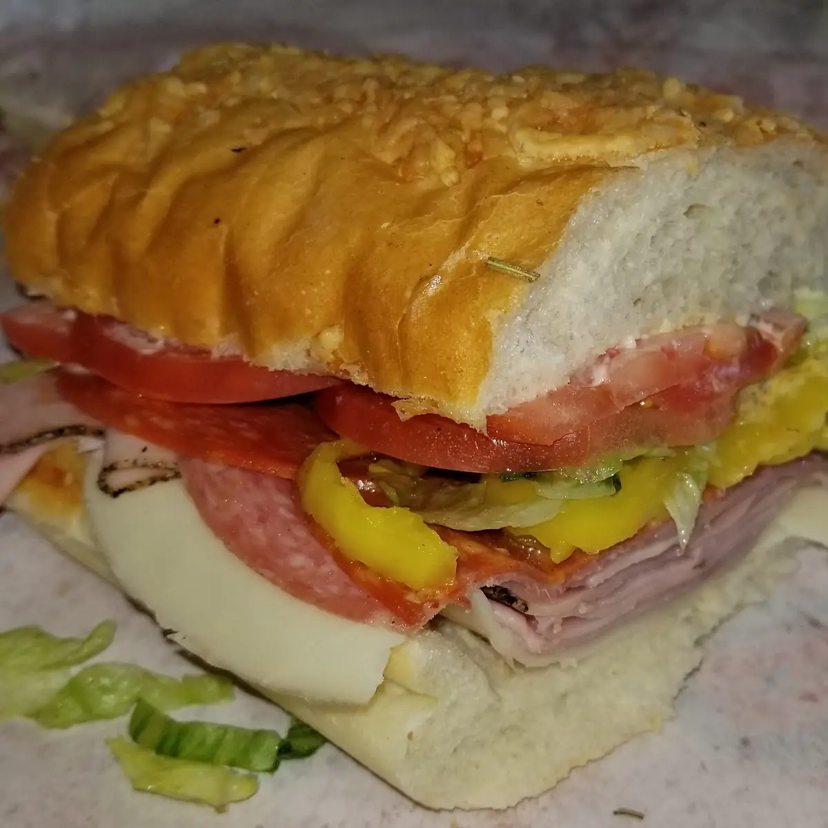 Classic Italian on Rosemary Parmesan Bread