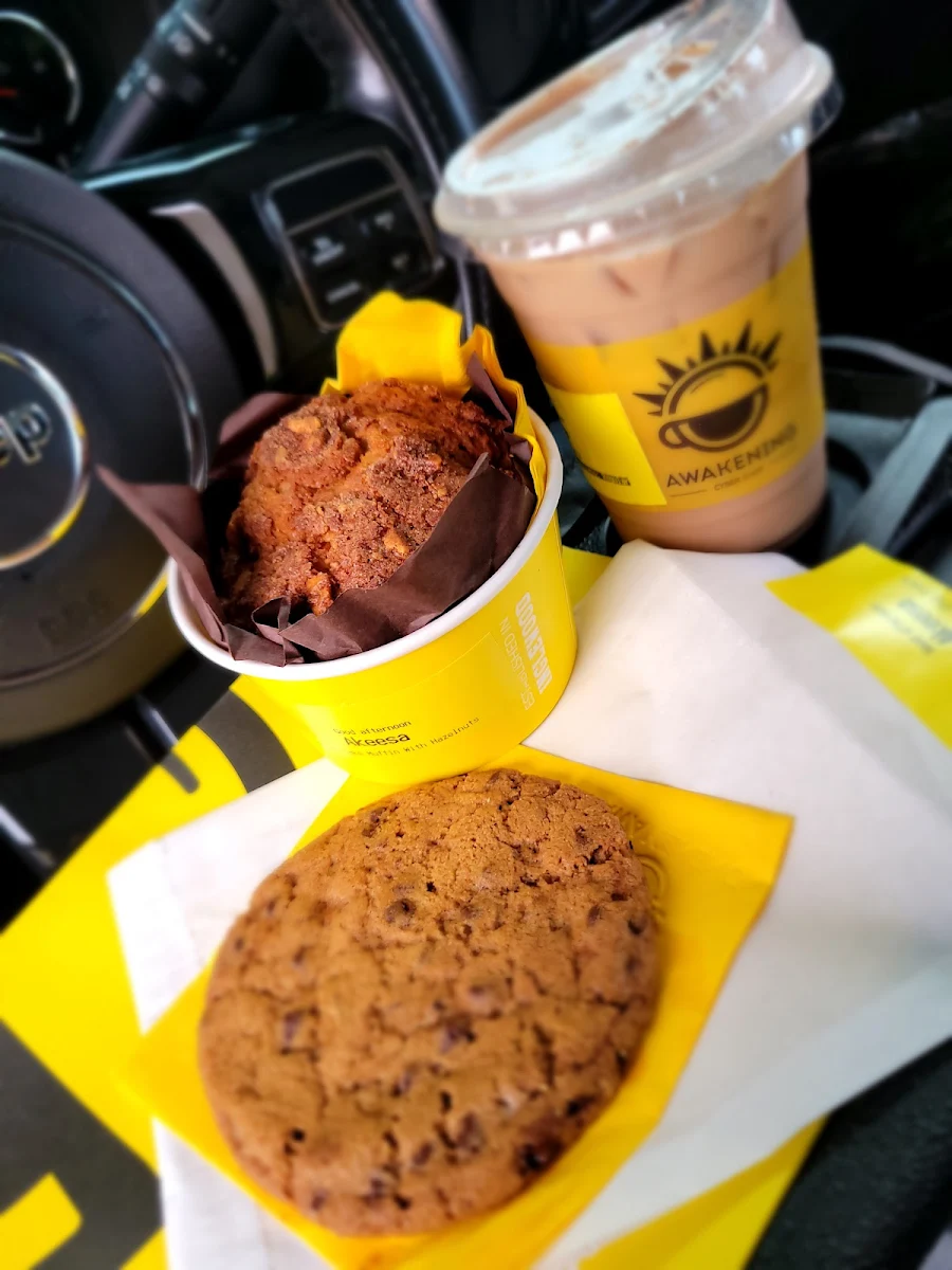 Hazelnut Coffee Cake Muffin Chocolate Chip Cookie