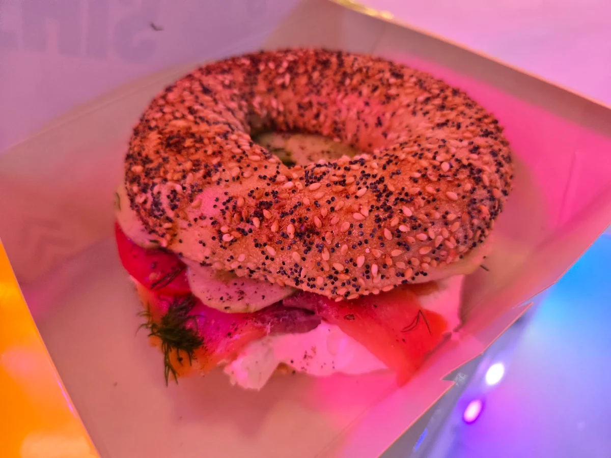 Salmon Bagel with Cream Cheese