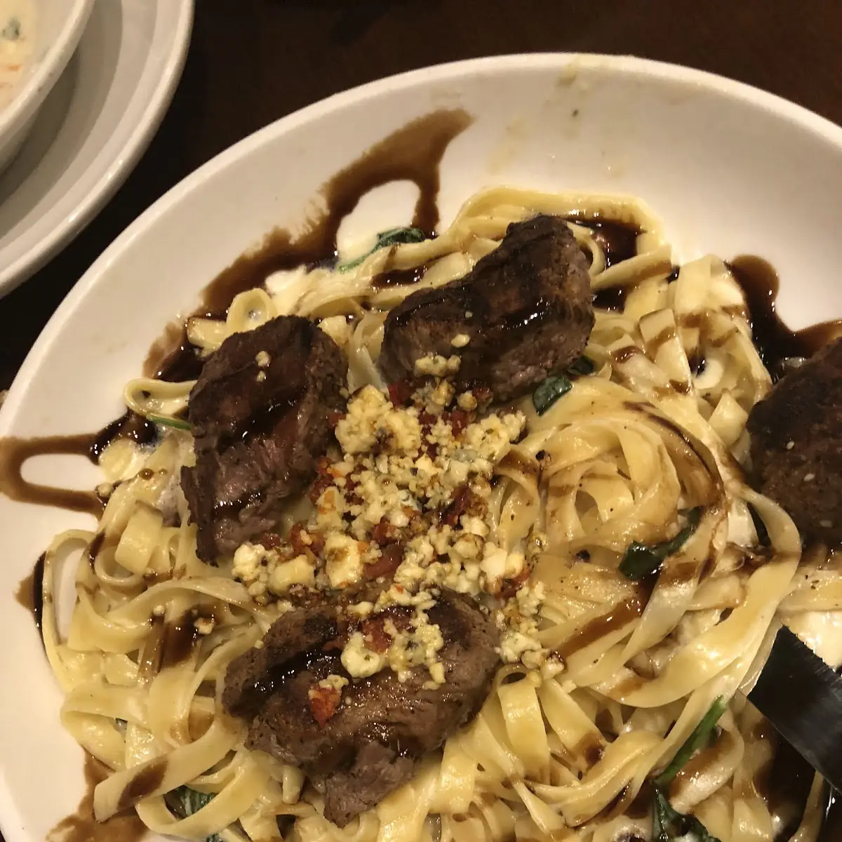 Steak Gorgonzola Alfredo