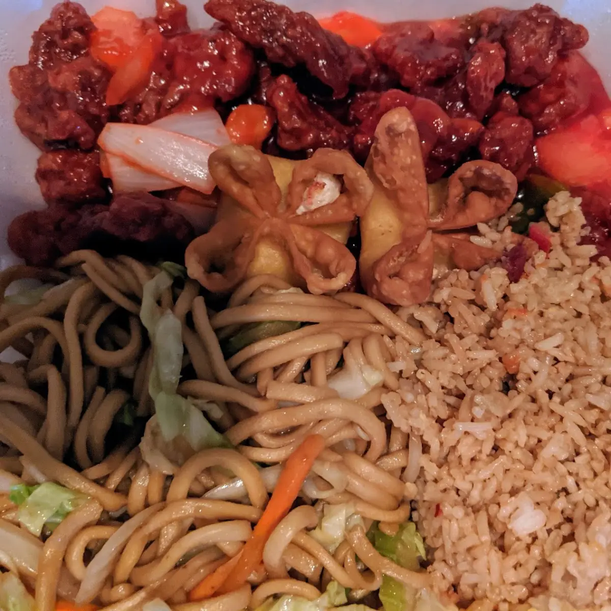 Sweet and Sour Pork Combination Plate