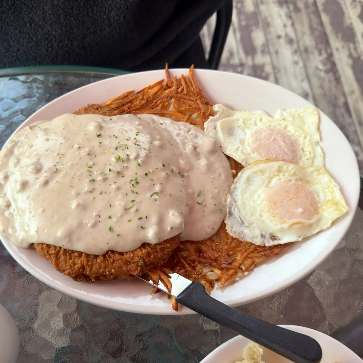 Country Fried Steak and Eggs