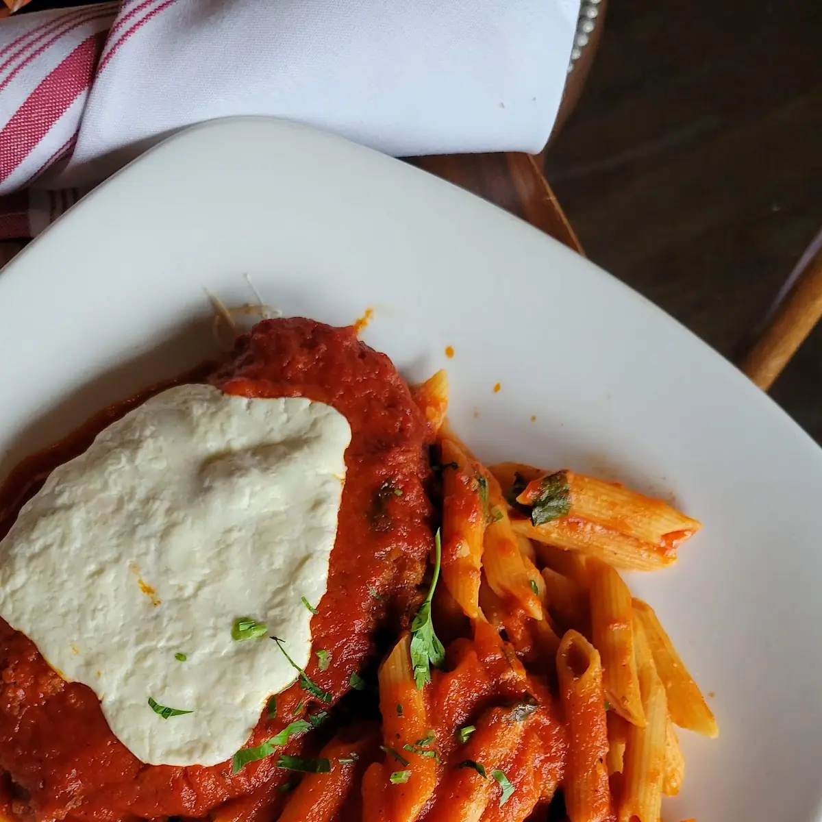 Chicken Parmigiana Stracciatella