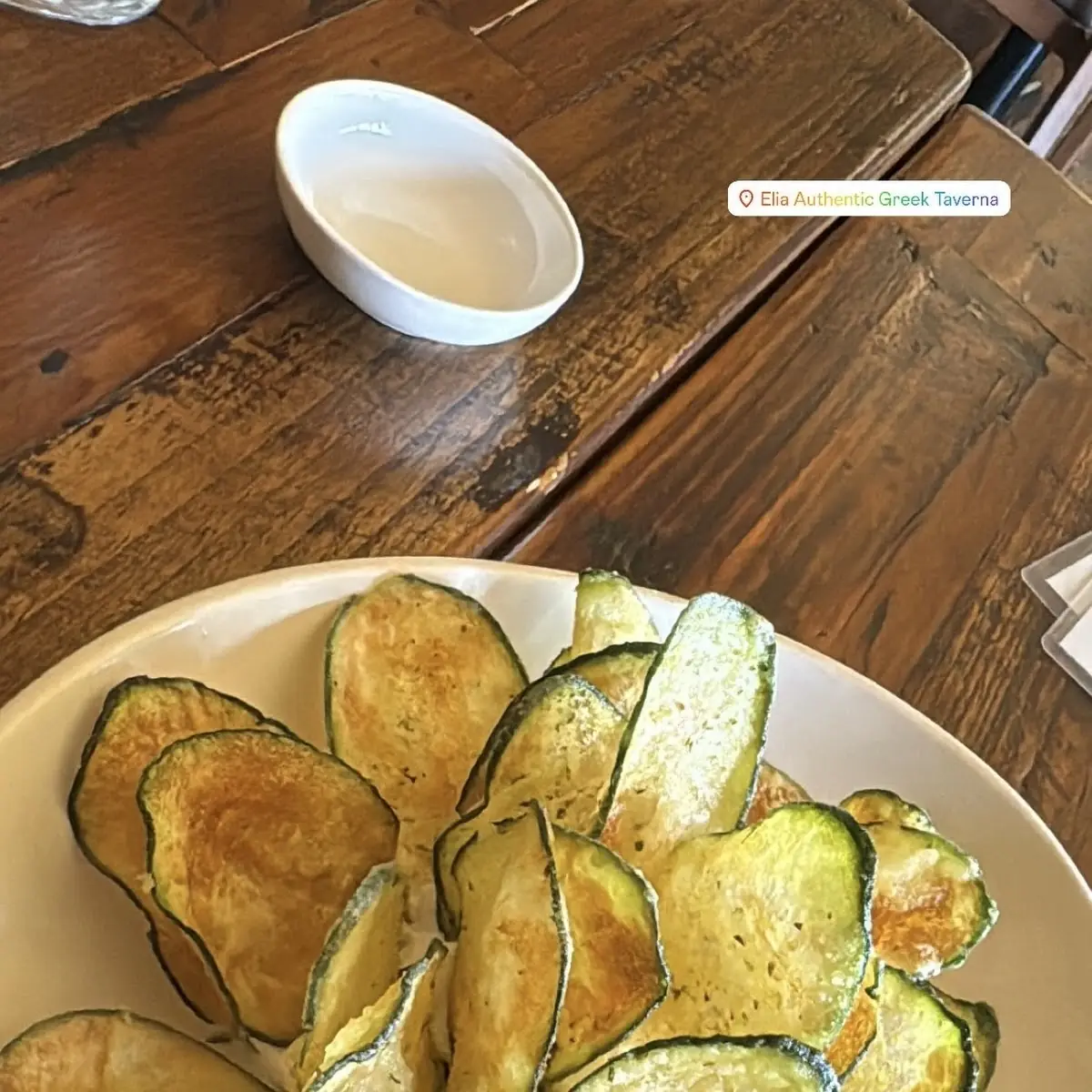 Fried Zucchini Chips with Dip