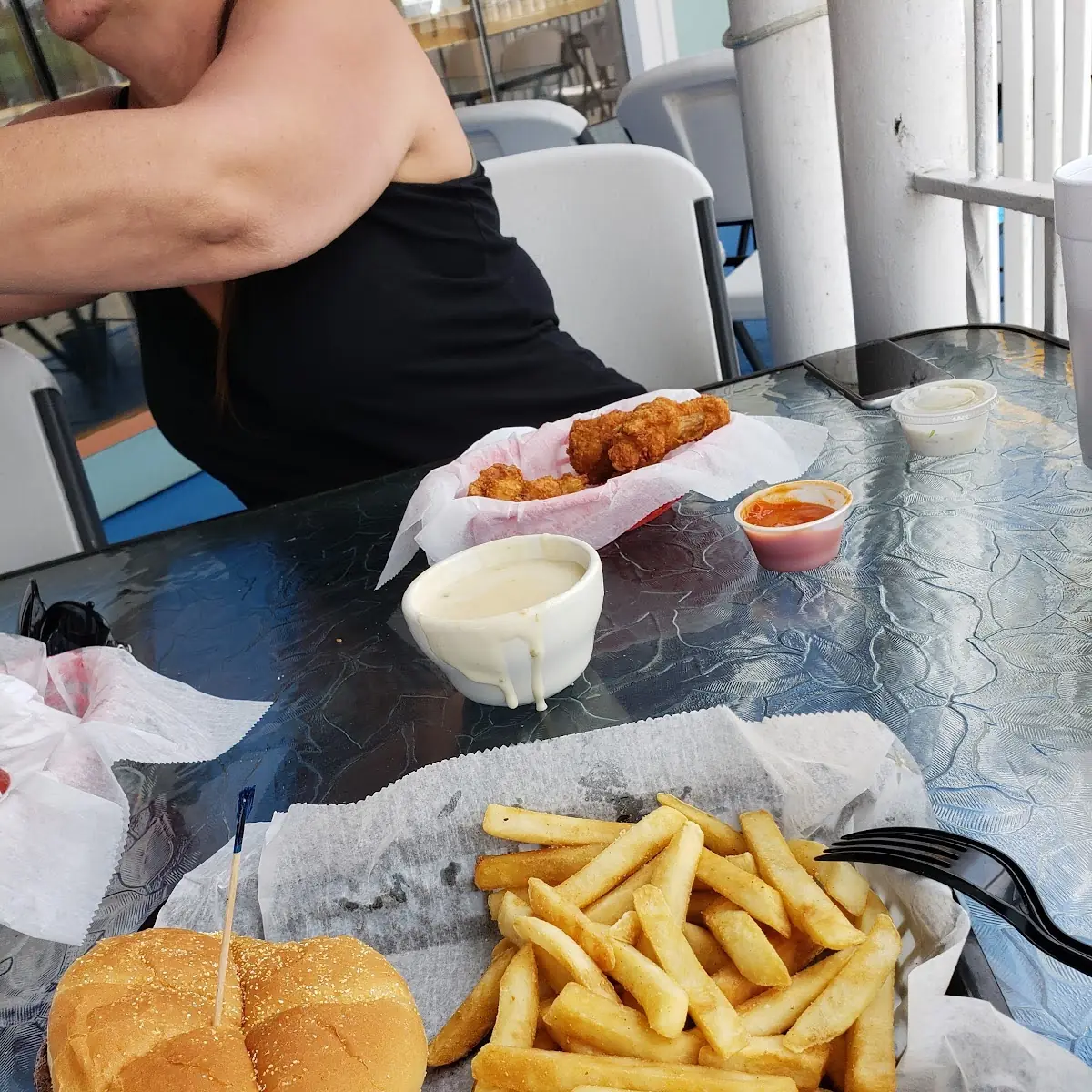Cheese Burger and Fries