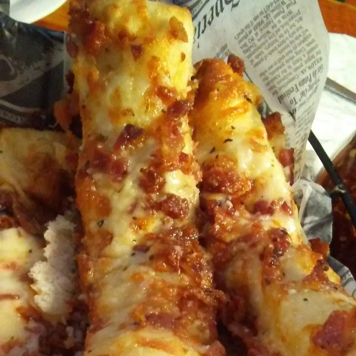 Bacon and Cheese Breadsticks