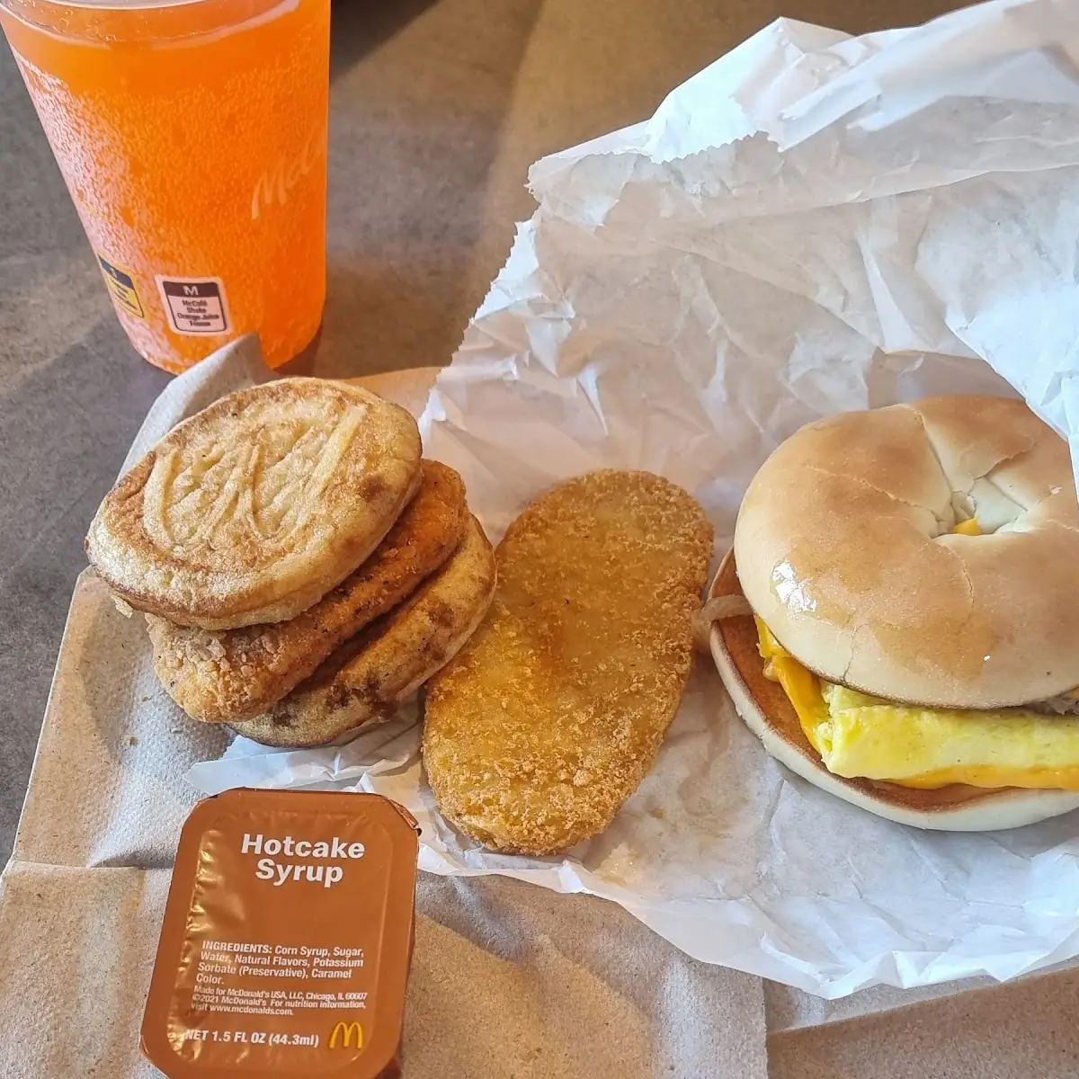Steak Egg and Cheese Bagel & Chicken Mcgriddle