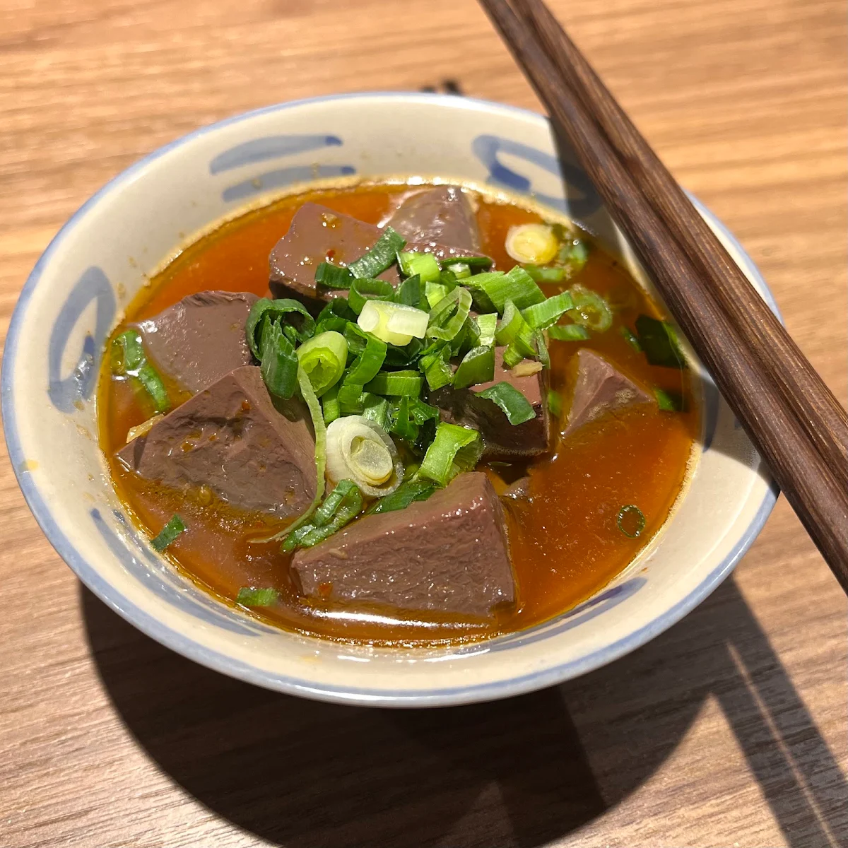 Blood Cake Pig w Crunchy Meat Croutons, Yunnan Noodle Shack滇客