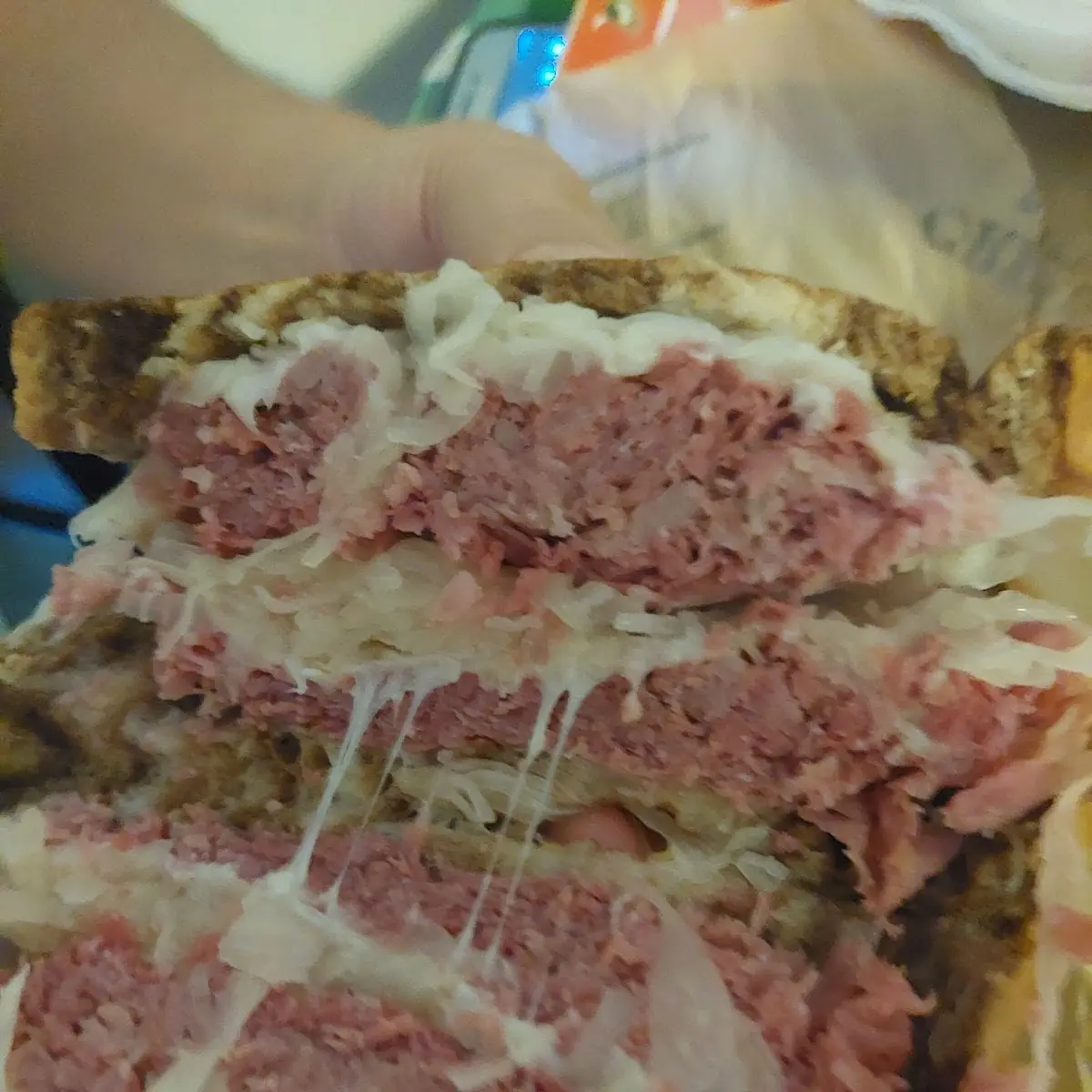 Double Stack Reuben Sandwich