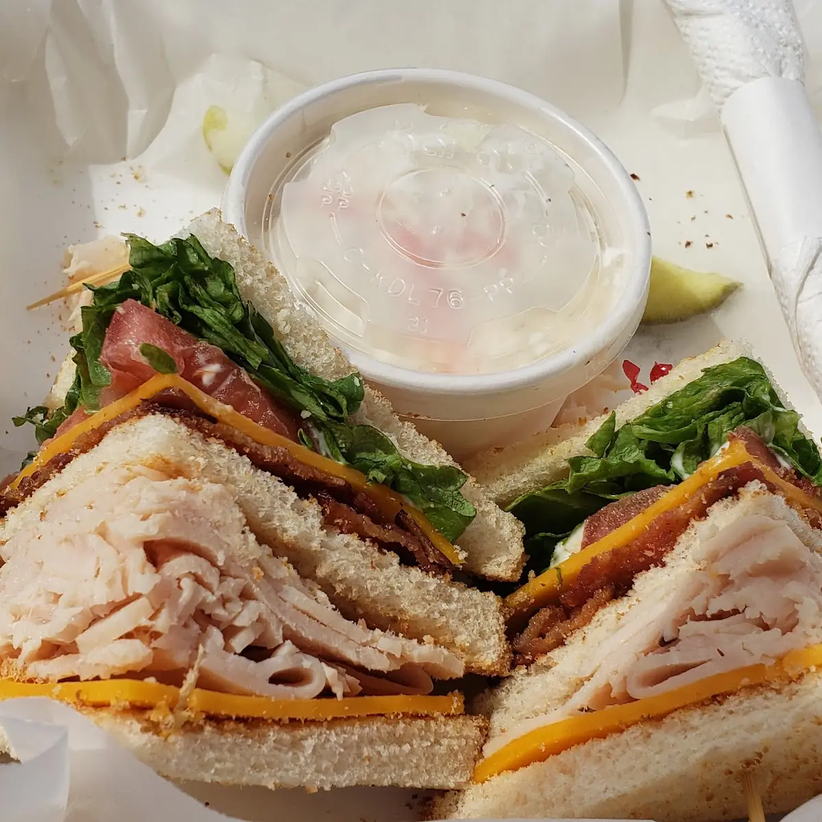 Turkey Bacon Club Sandwich