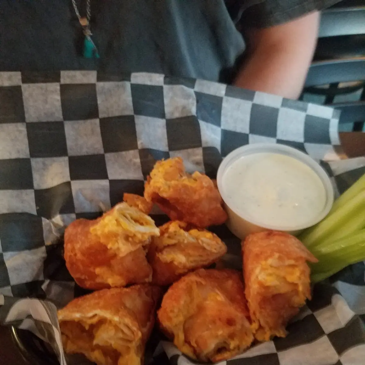 Buffalo Chicken Egg Rolls
