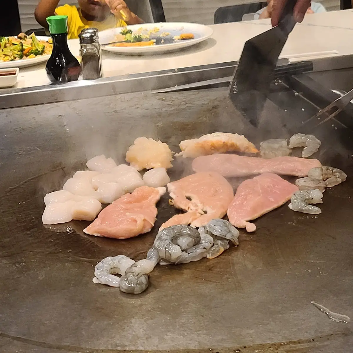 Chicken Shrimp Scallops