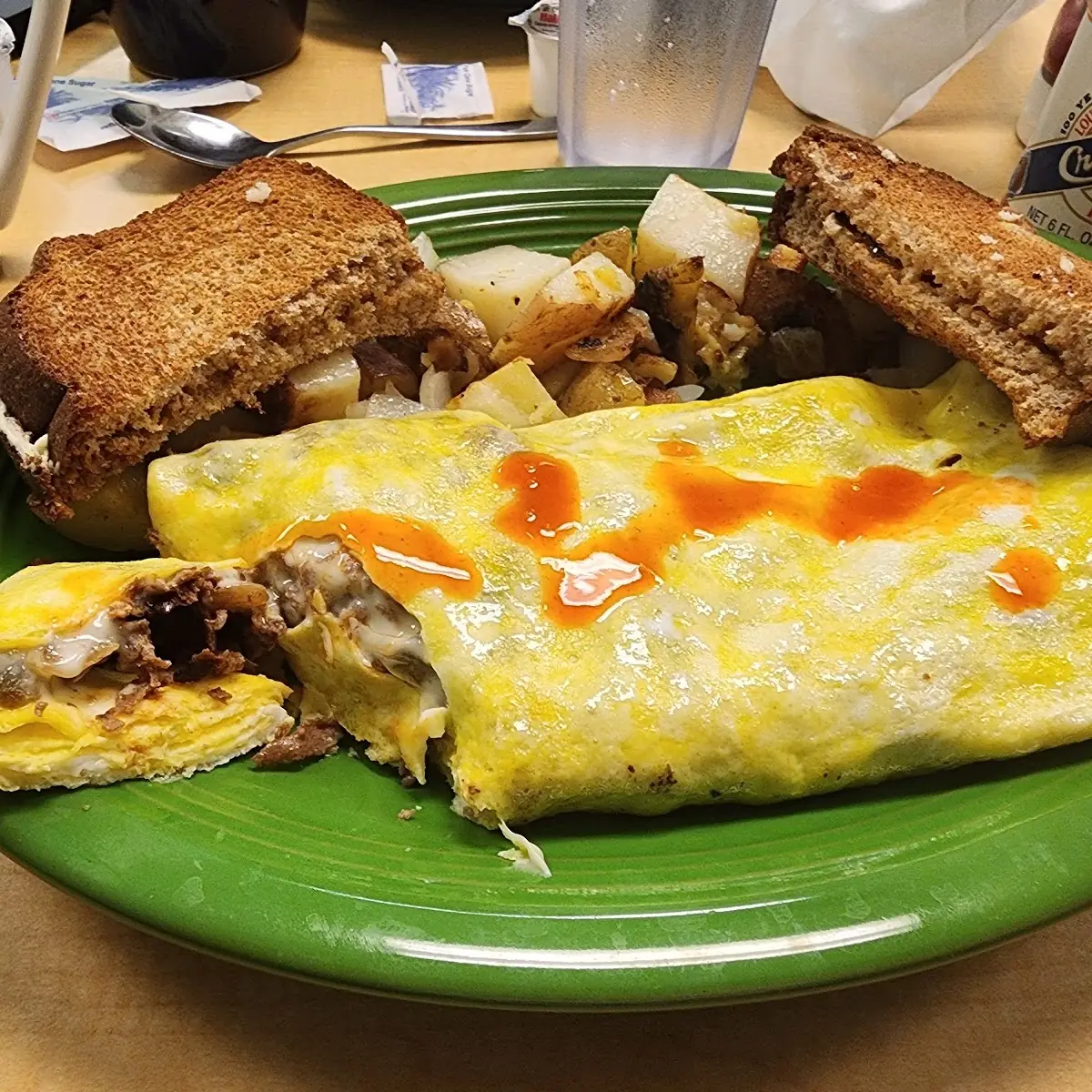 Philly Cheesesteak Omelette