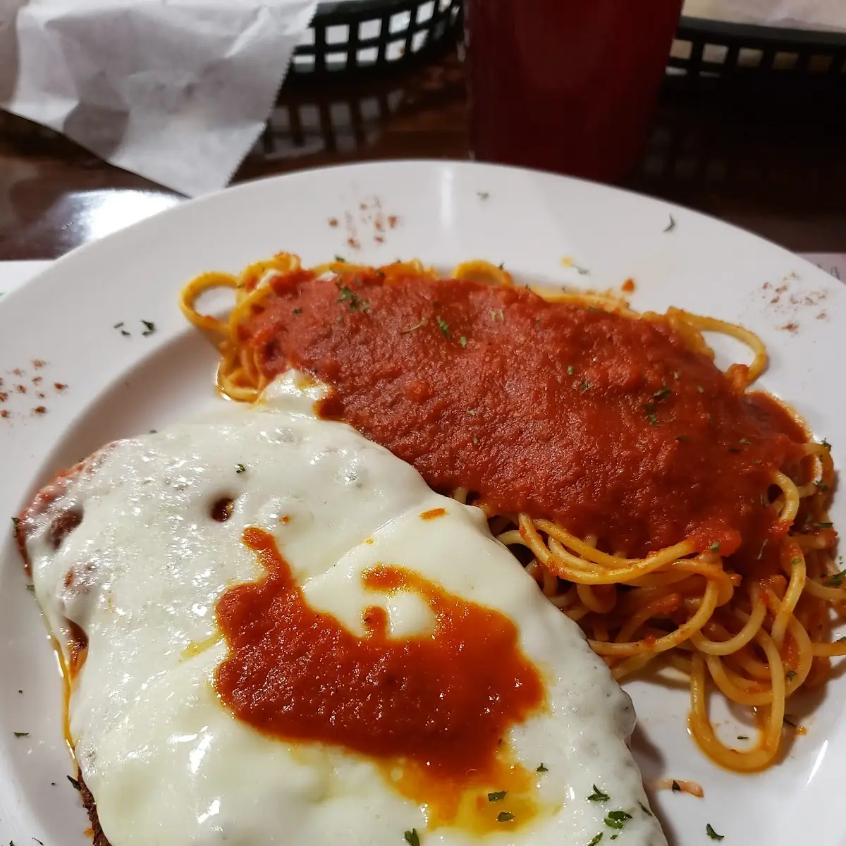 Chicken Parmesan with Spaghetti