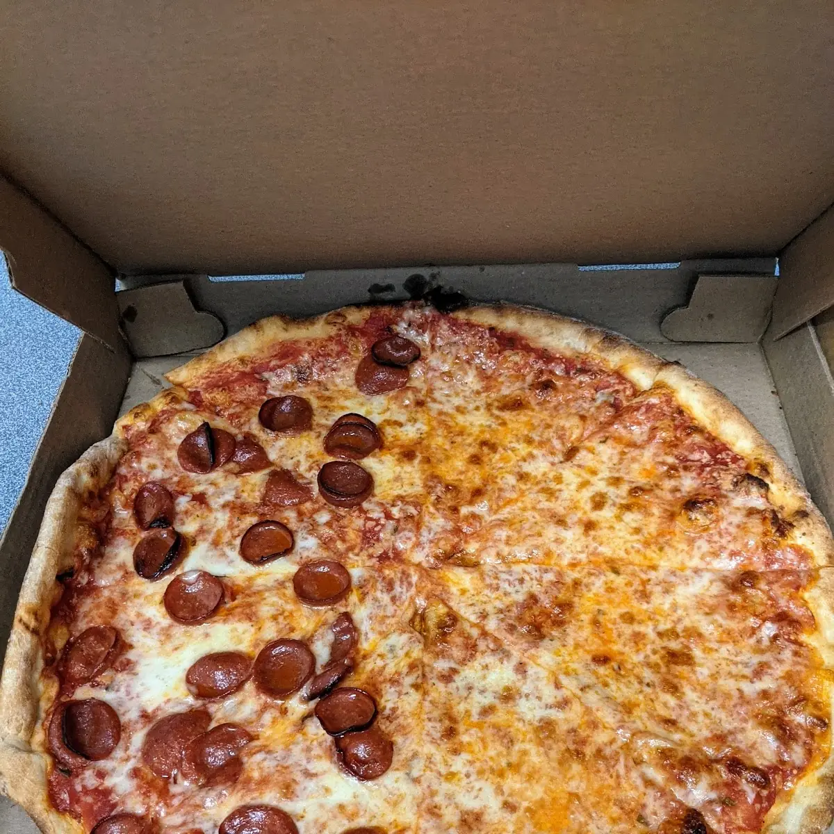 Pepperoni and Sausage Pizza