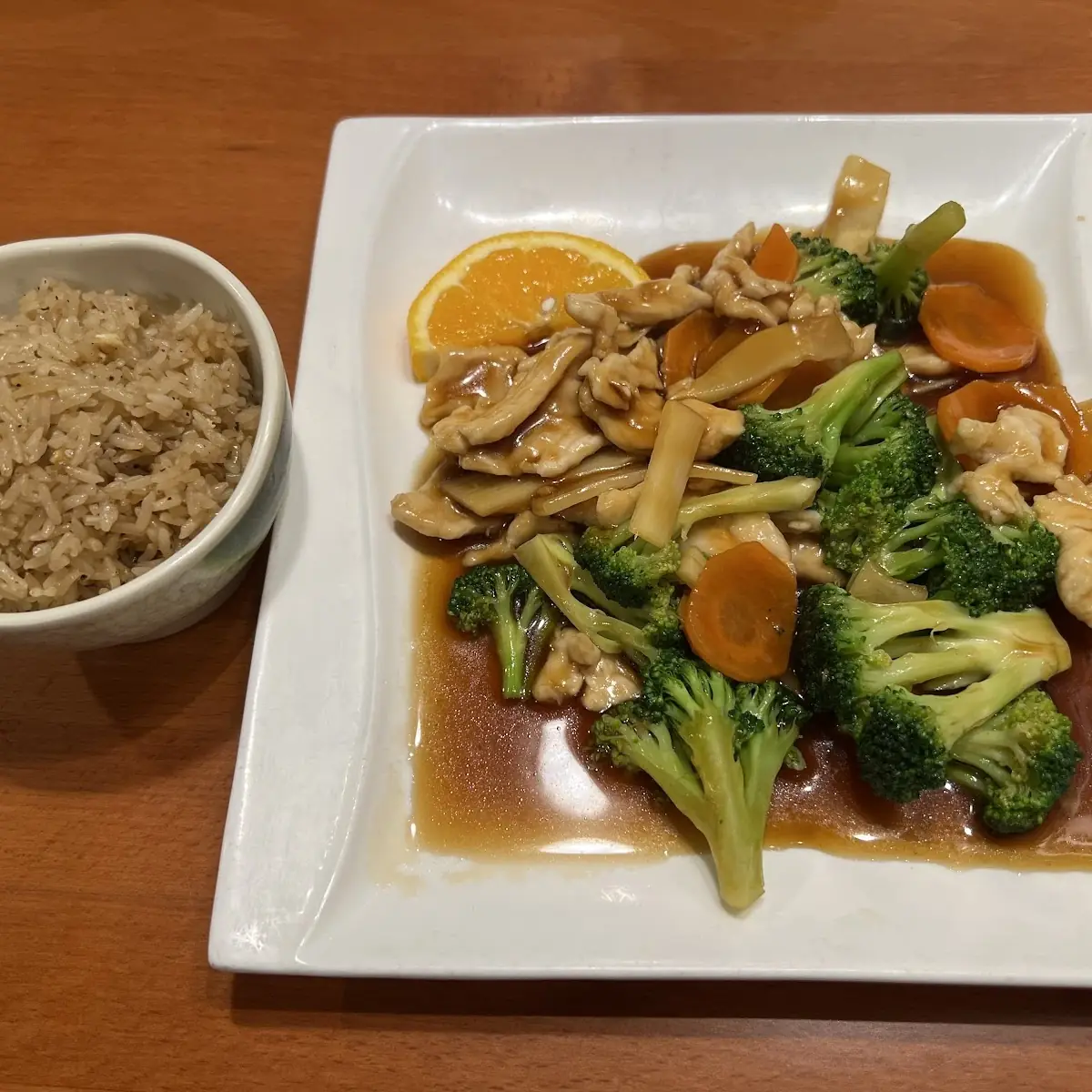 Broccoli Chicken with Fried Rice