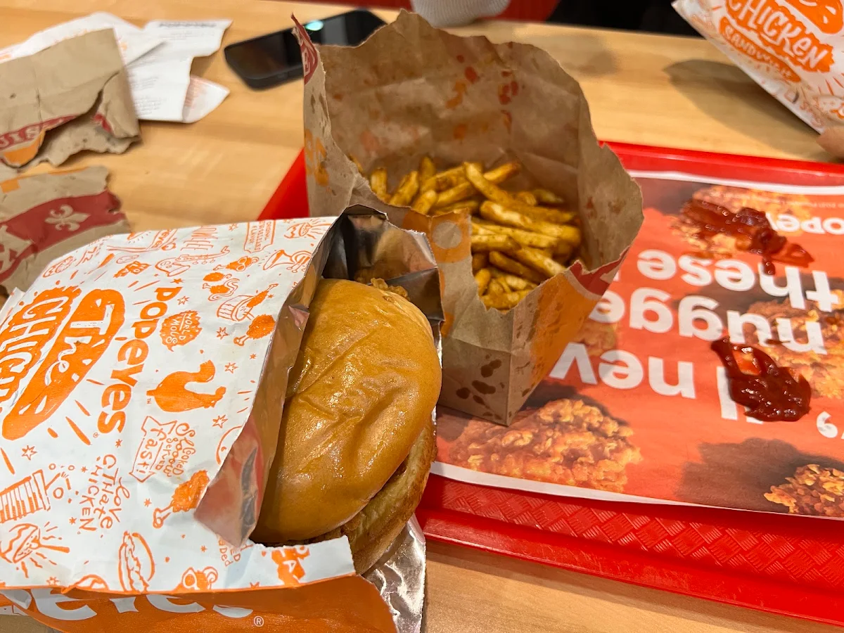 Spicy Chicken Sandwich Combo, Popeyes Louisiana Kitchen
