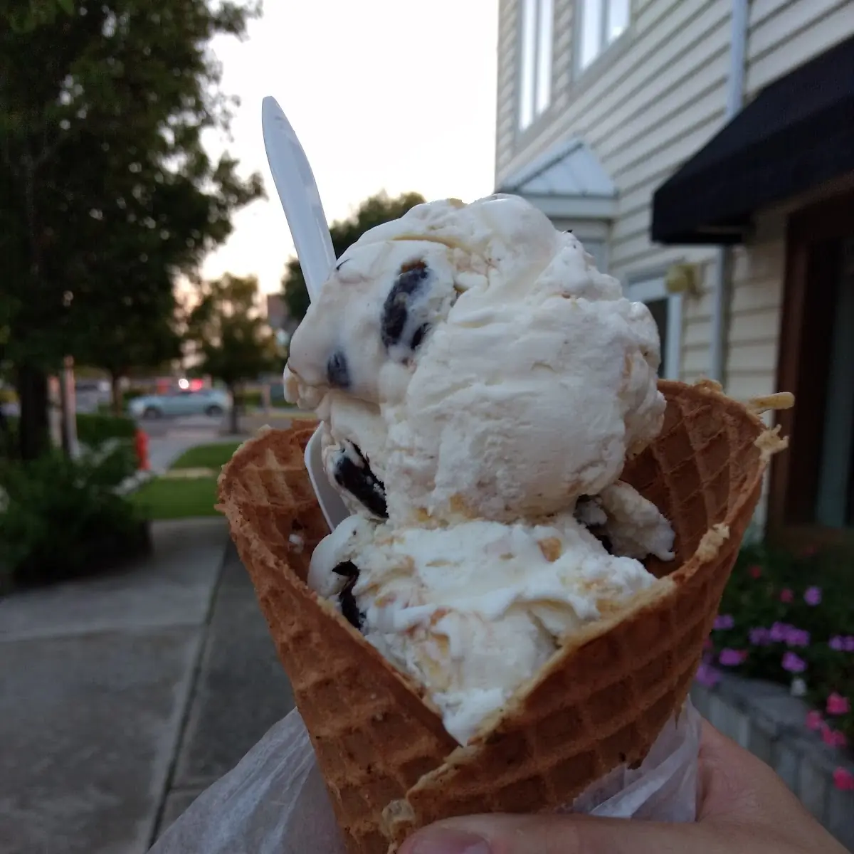 Cookies & Cream Waffle Cone