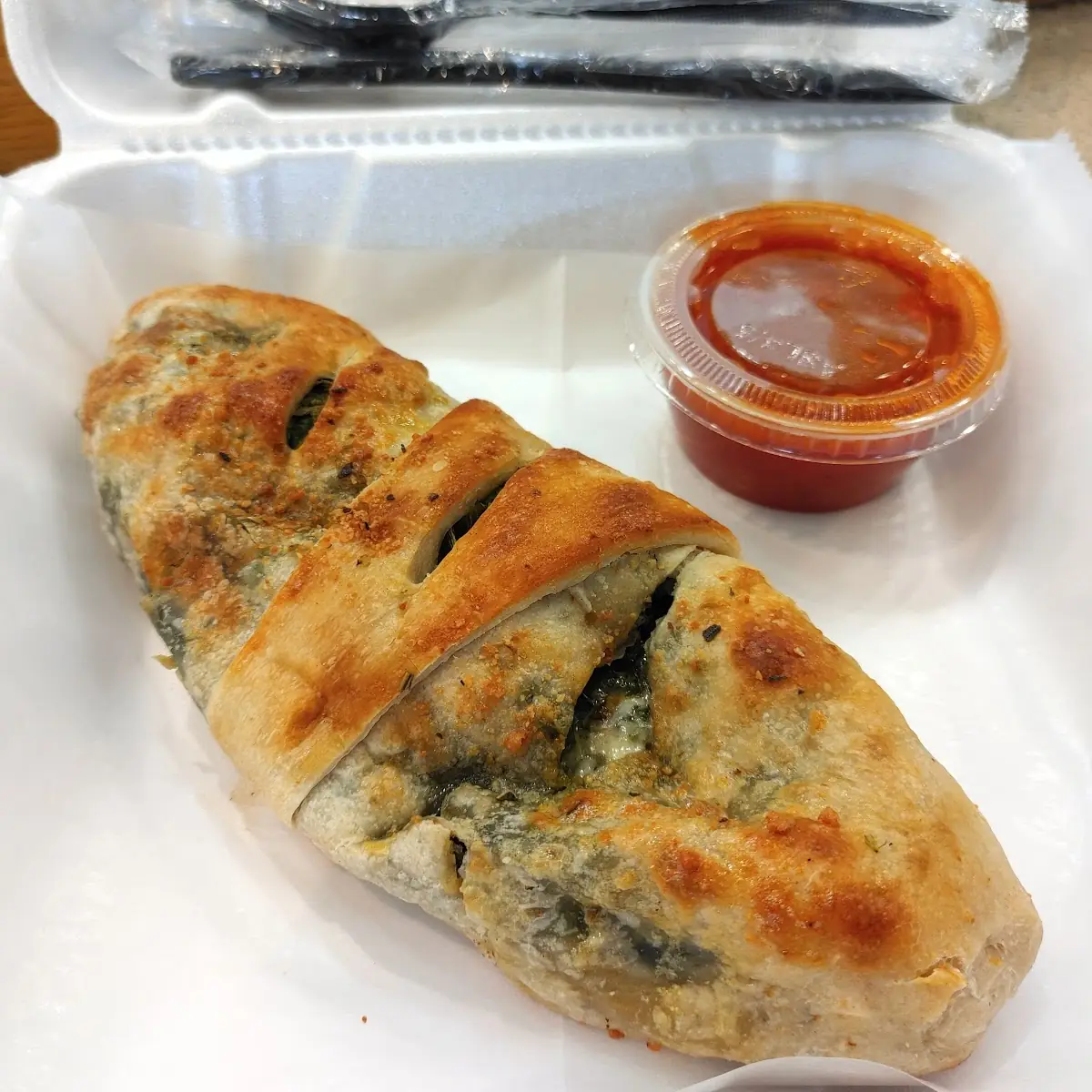 Spinach & Cheese Stromboli