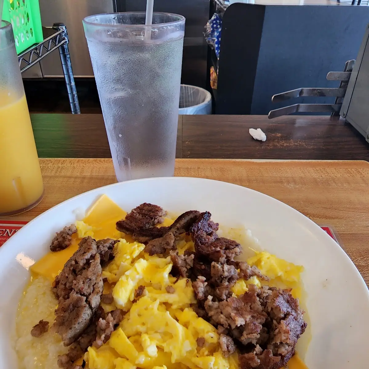 Sausage Egg & Cheese Grits Bowl