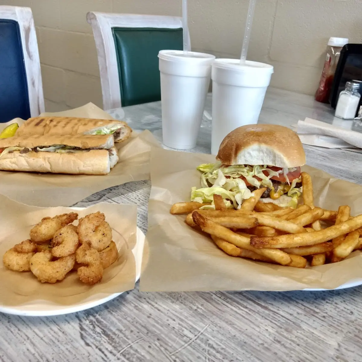 Hamburger and Roast Beef Porboy