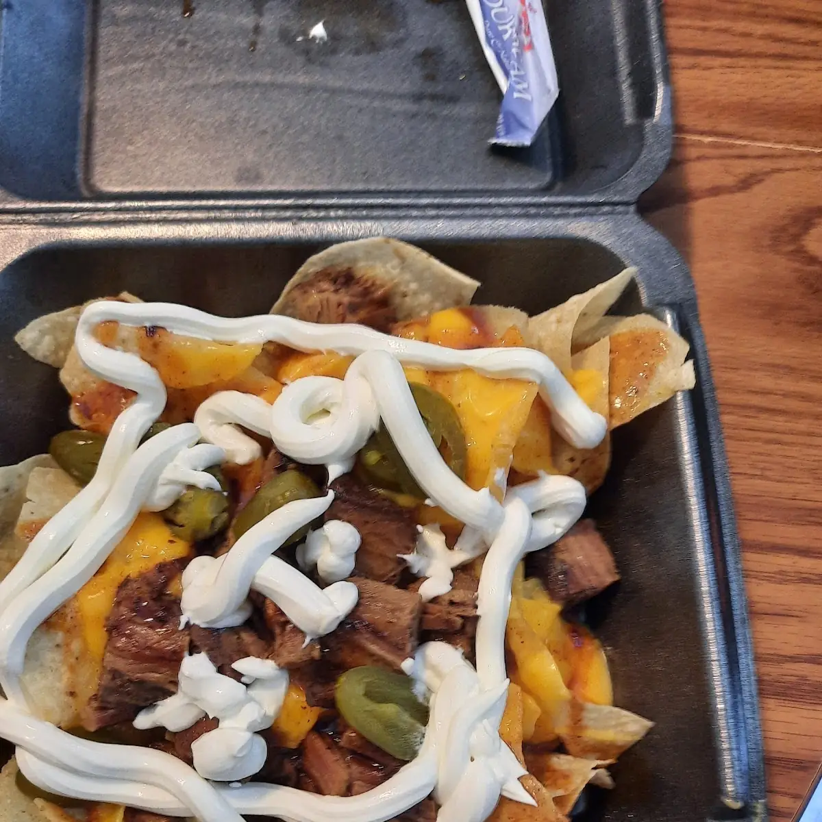 Brunt End Nachos with Extra Sour Cream