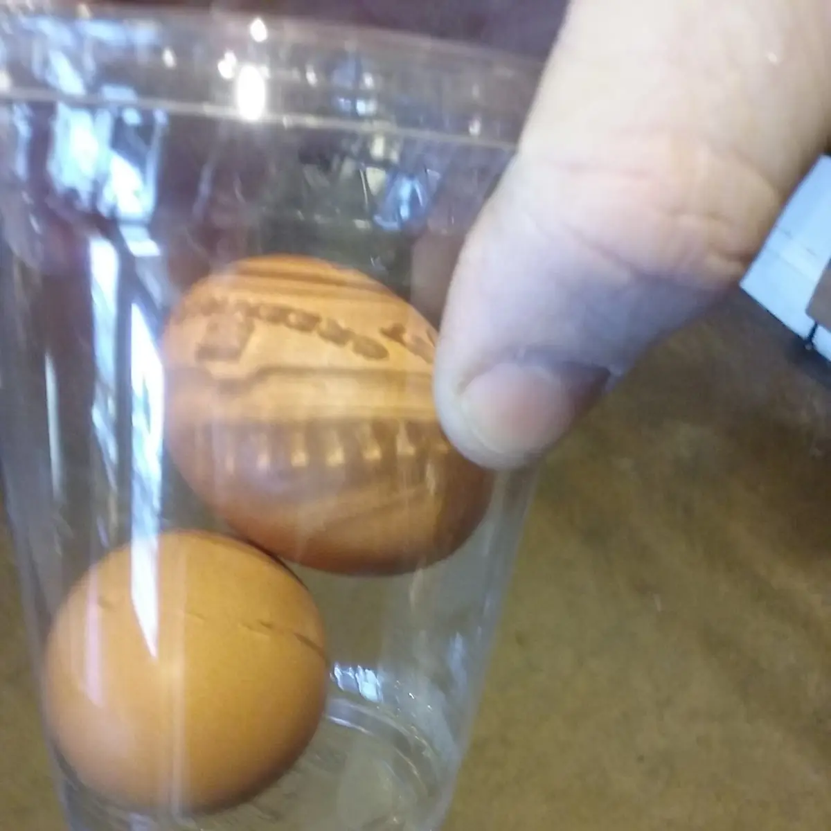 2 Hard Boiled Cage Free Eggs