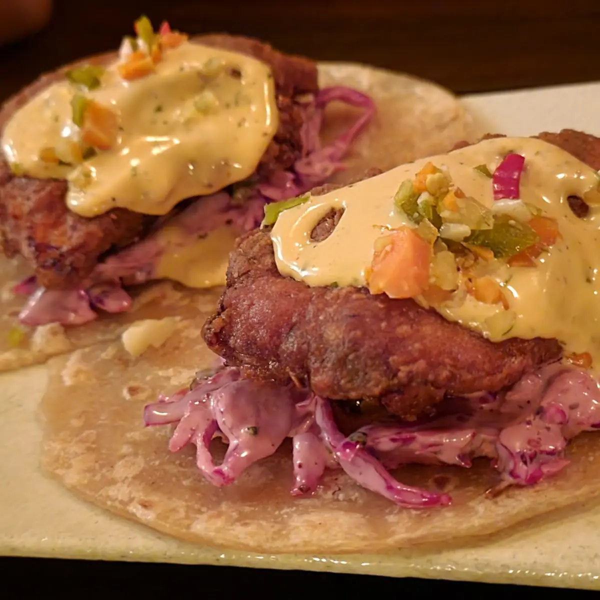 Fried Chicken Tacos