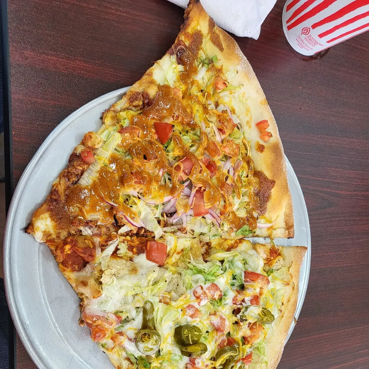 Chicken Taco Pizza 2 Slice Combo