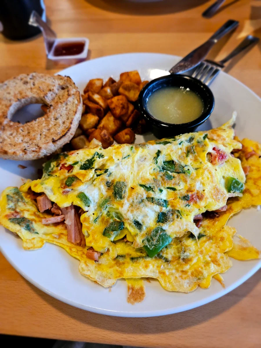 Omelette Porc Effiloché