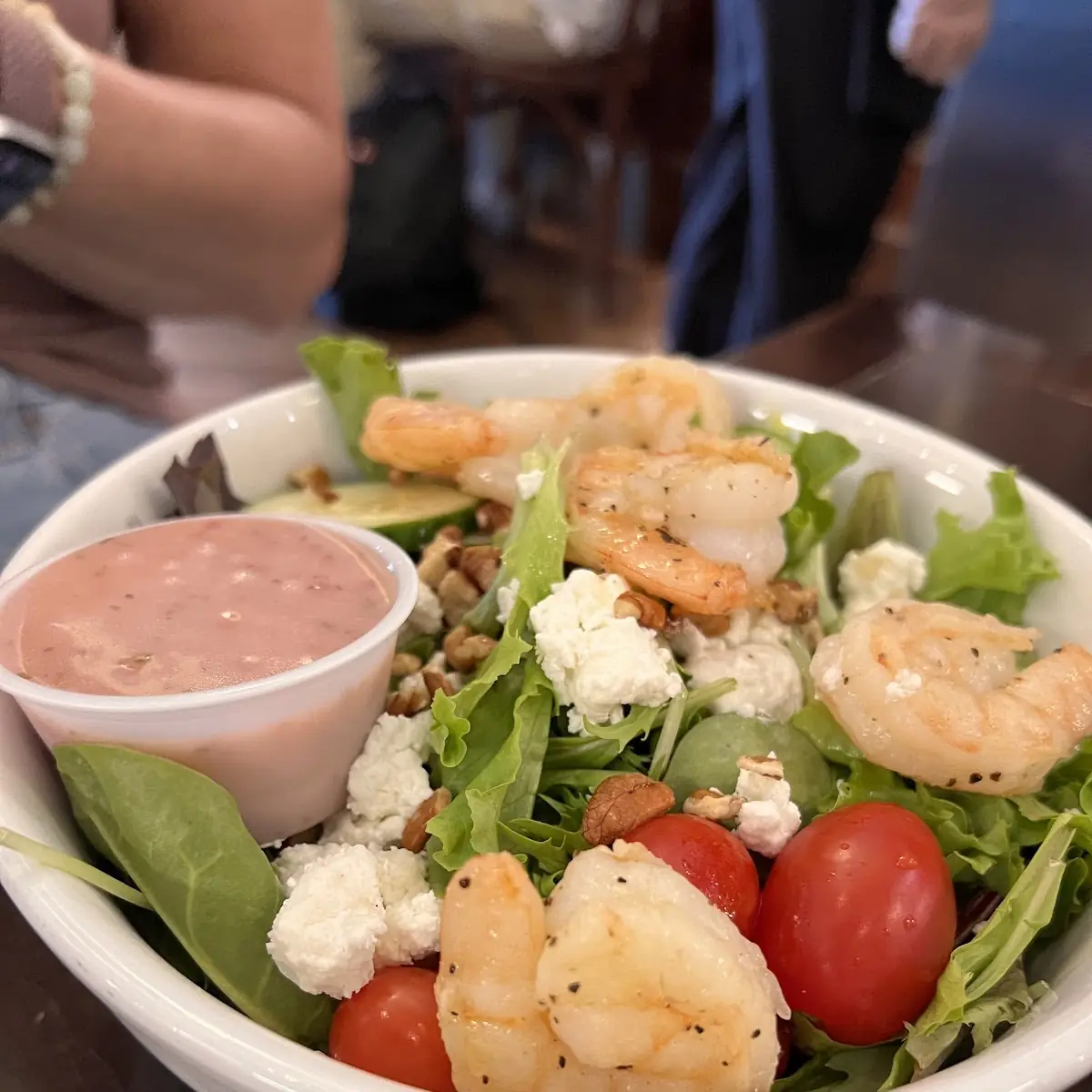 Garden Salad with Shrimp