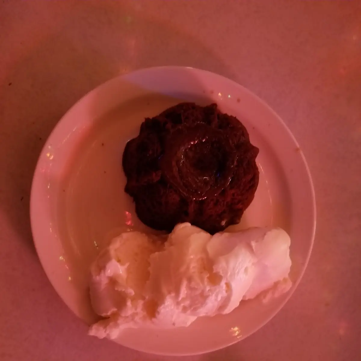 Lava Cake and Ice Cream