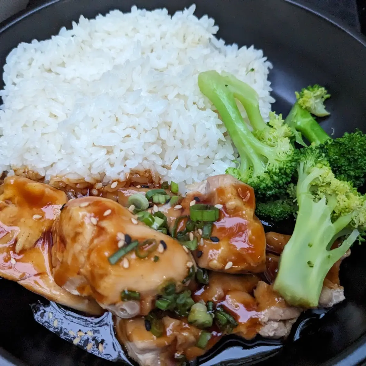 Chicken Teriyaki with Steamed Rice