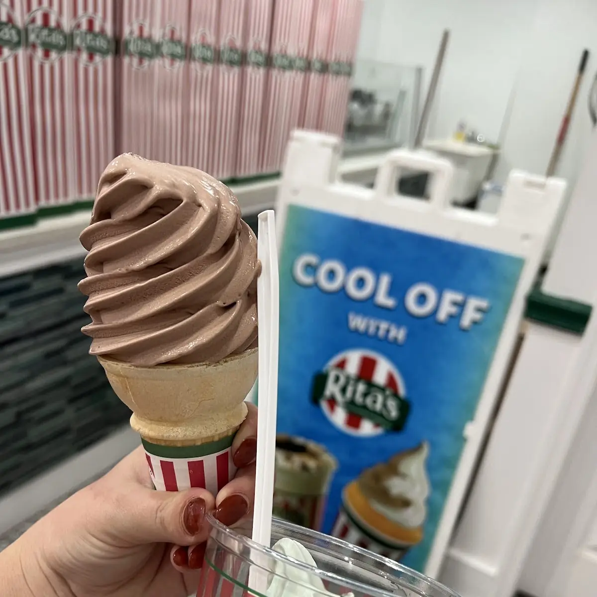 Chocolate Ice Cream Cone