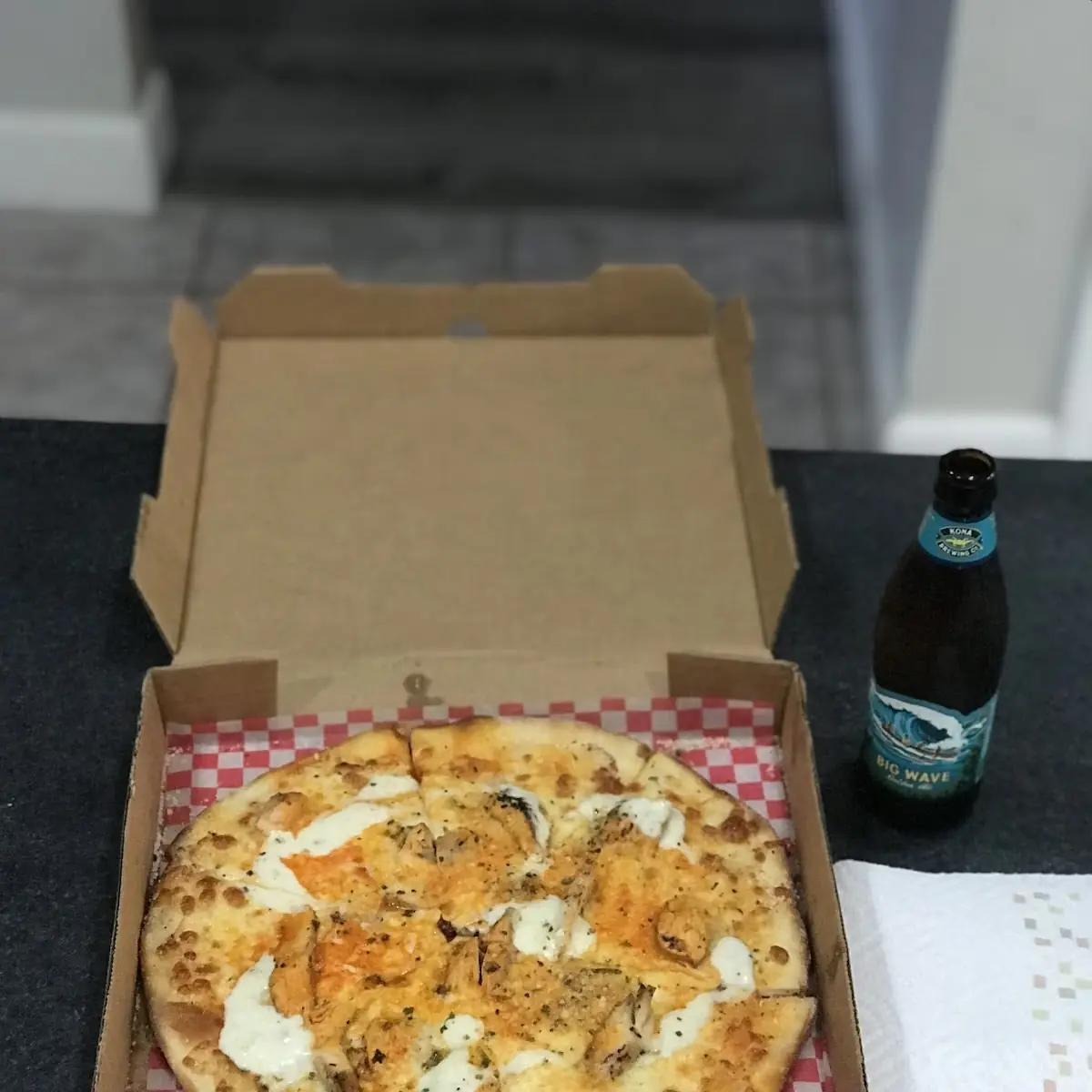Blue Cheese Buffalo Chicken Pizza
