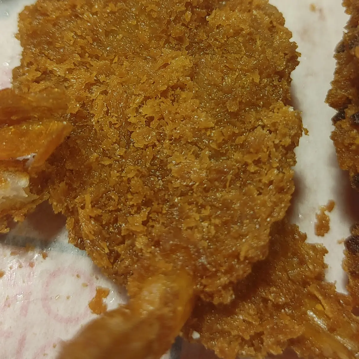Greasy over Fried Shrimp