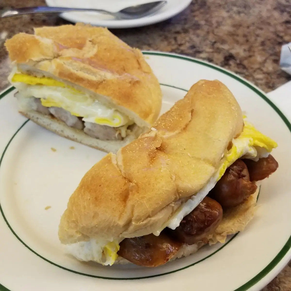 Sausage Egg and Cheese with Toasted Roll