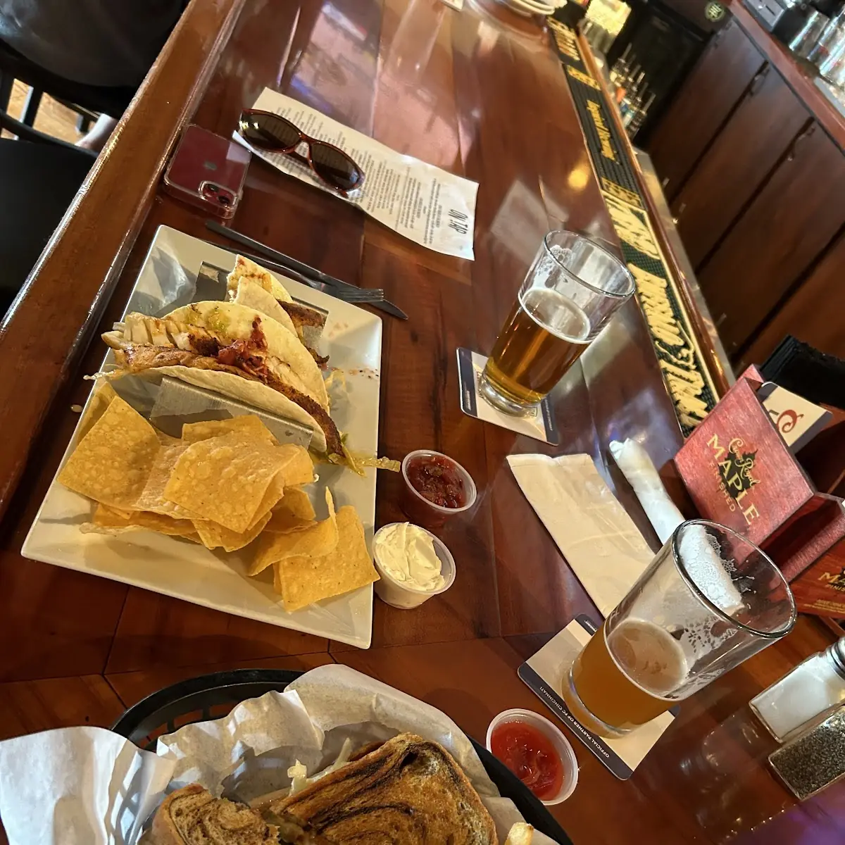 Fish Reuben and Fish Taco