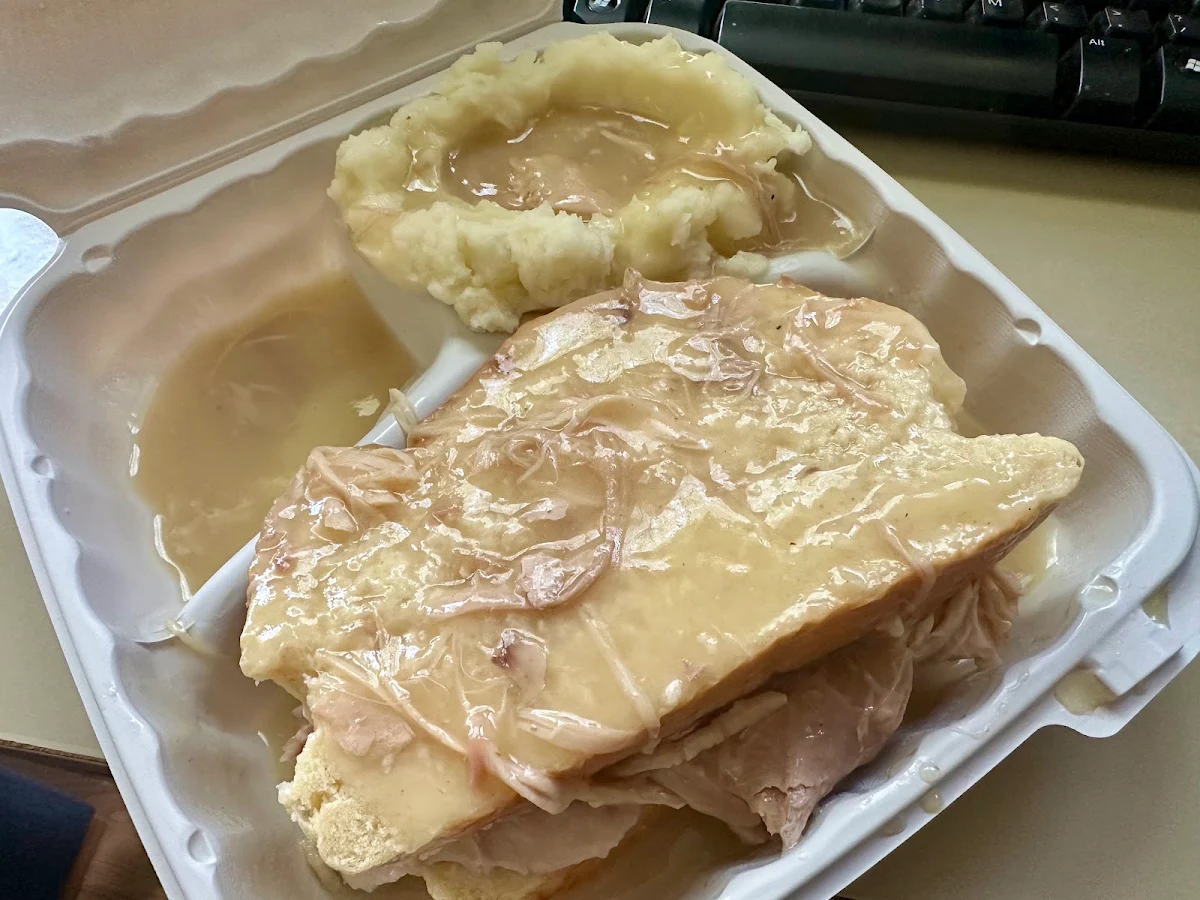 Turkey Sandwich with Mashed Potatoes & Gravy