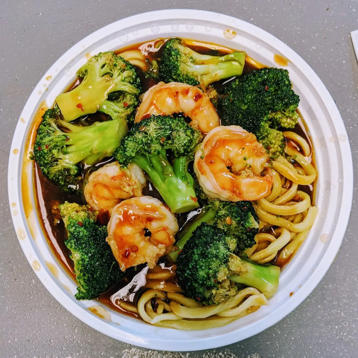 Steamed Broccoli Lo Mein