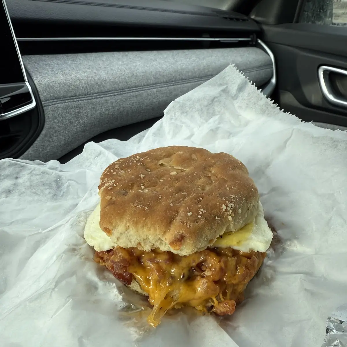 Bacon Egg Cheddar Biscuit