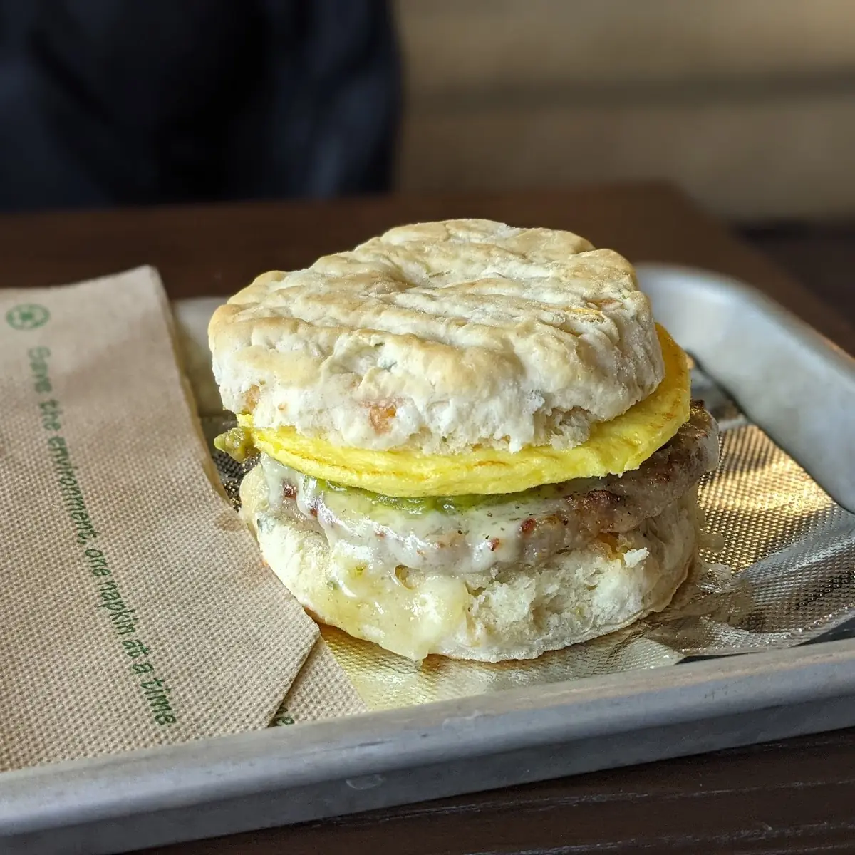 Biscuit with Sausage Patty
