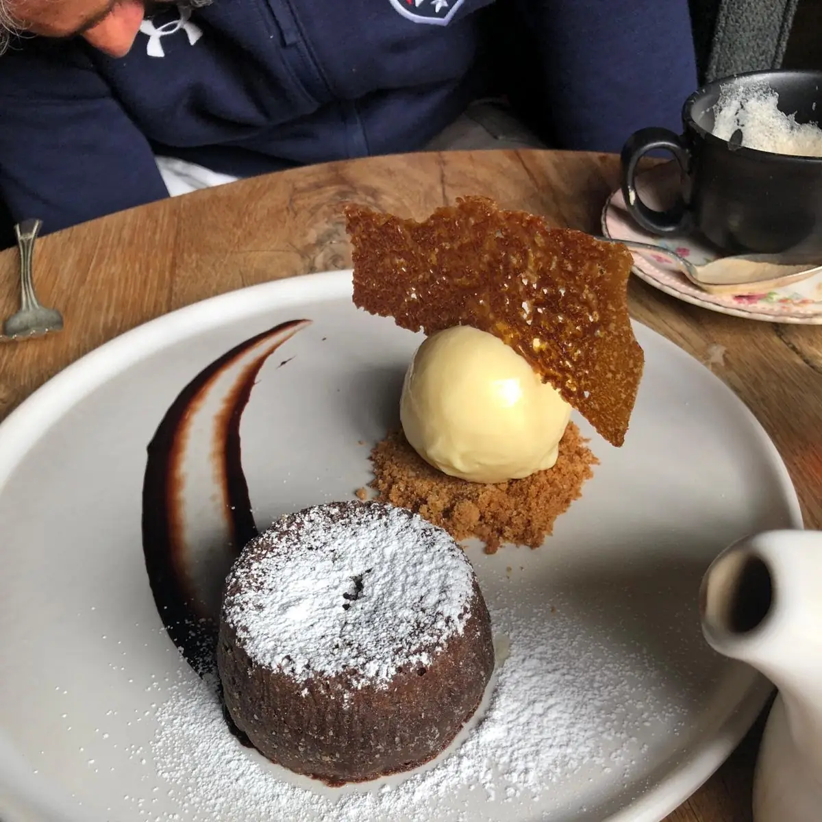 Molten Chocolate Cake Vanilla Bean Ice Cream