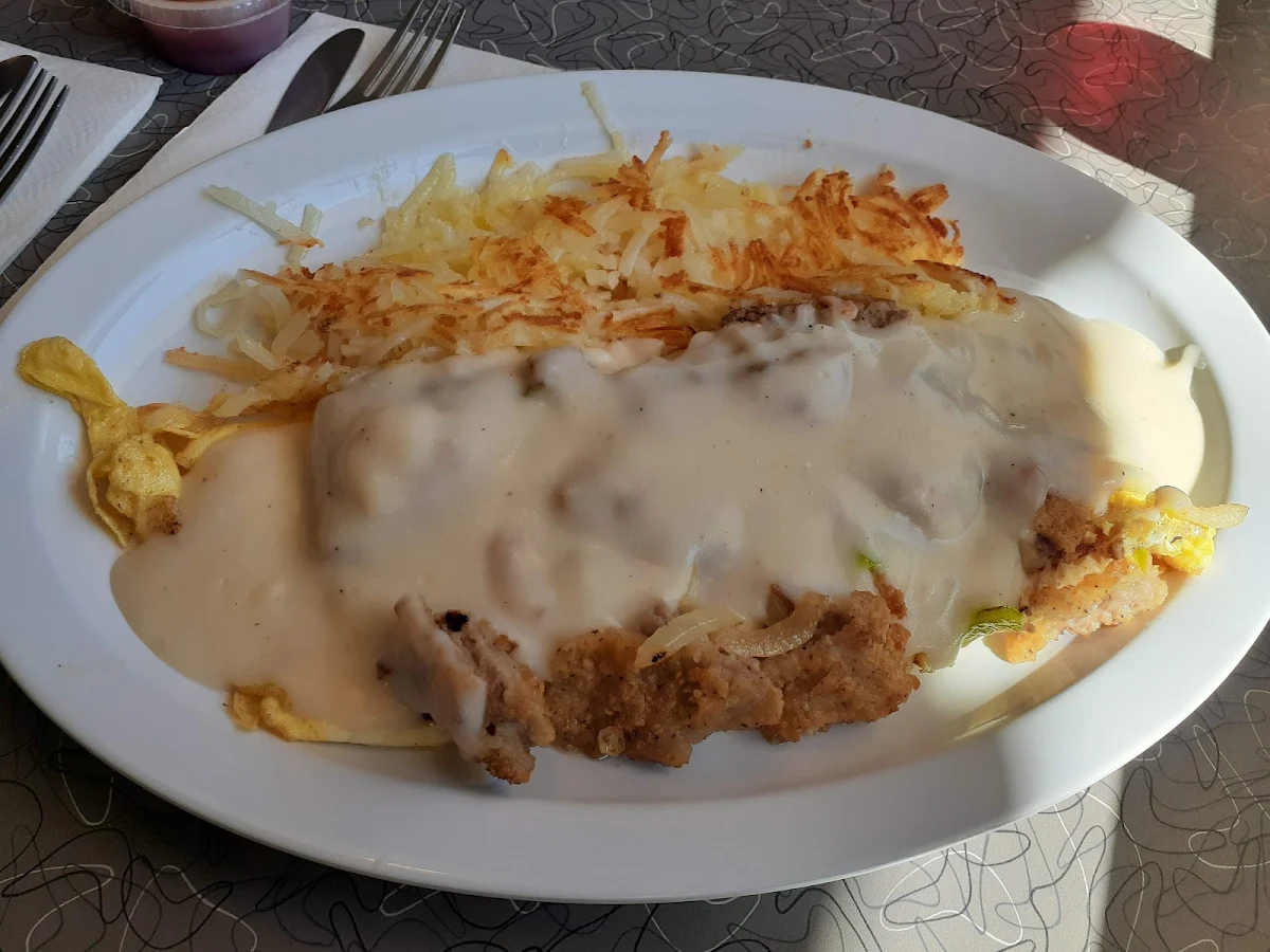 Chicken Fried Steak Omelette