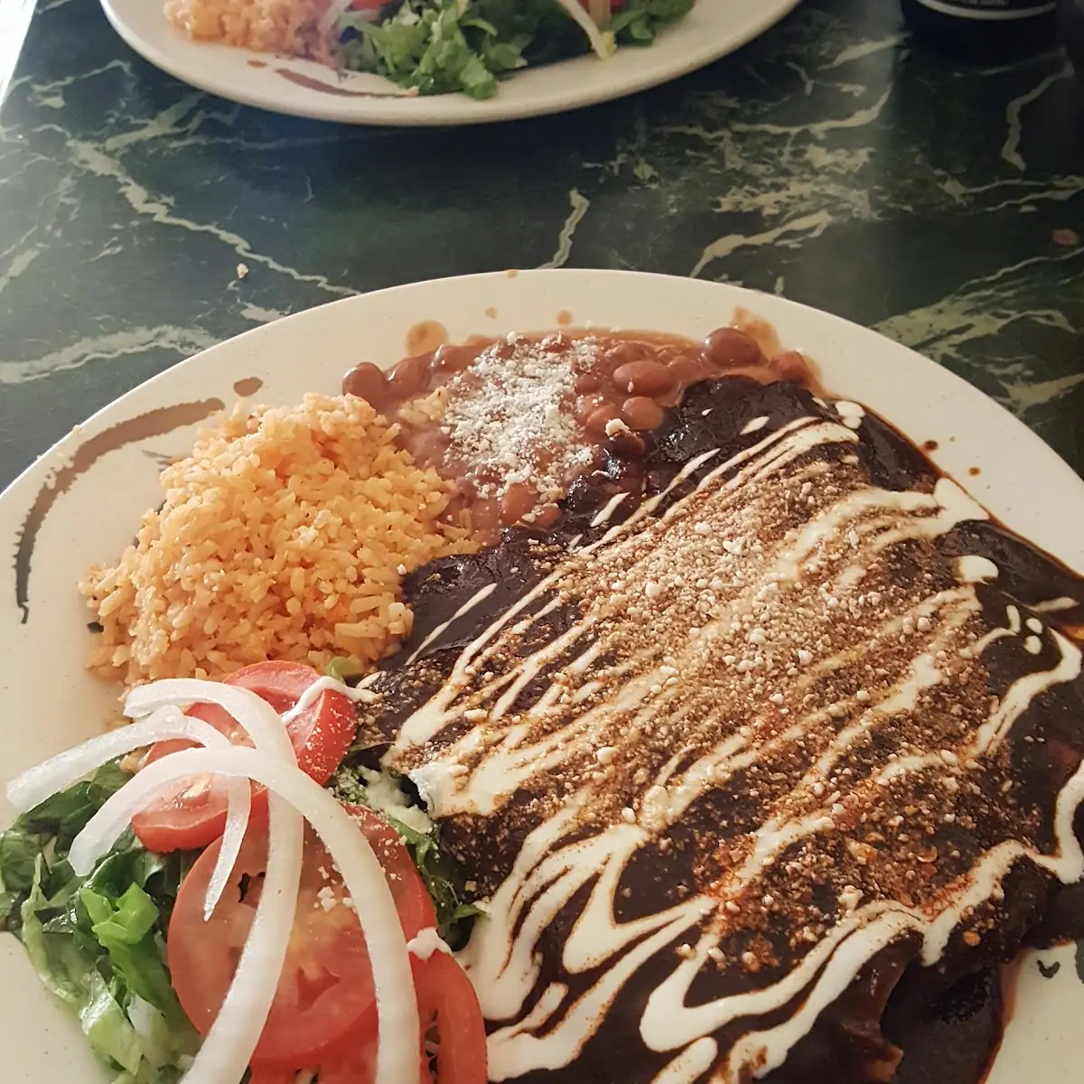 Enchiladas with Mole Sauce