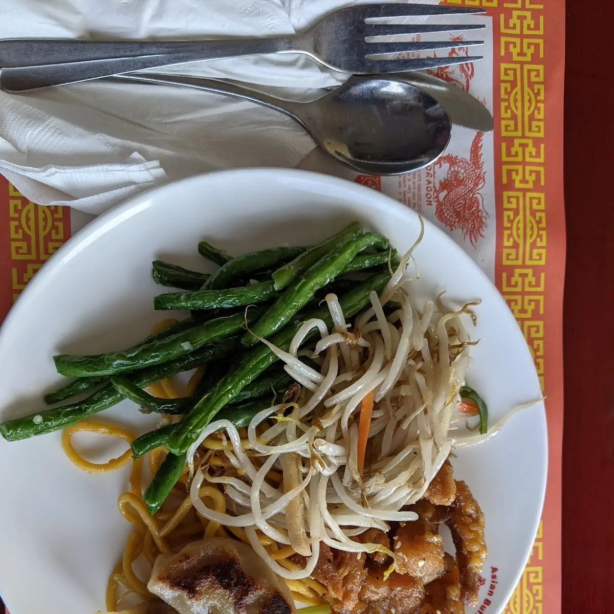 Bean Sprouts Fried Green Beans Vegetable Lo Mein