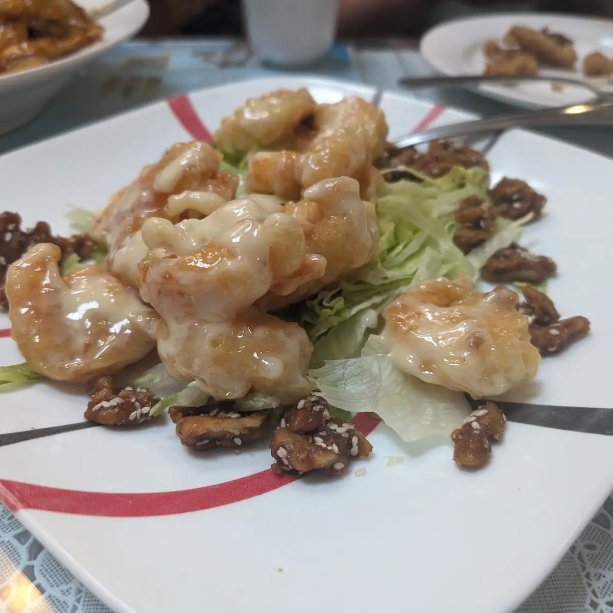 Walnut Shrimp Tôm Sot Mayo